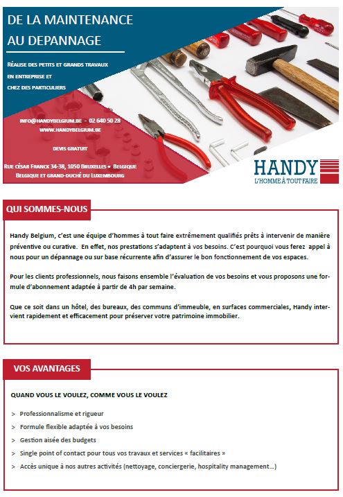 Brochure Home Cleaning Services - société de nettoyage